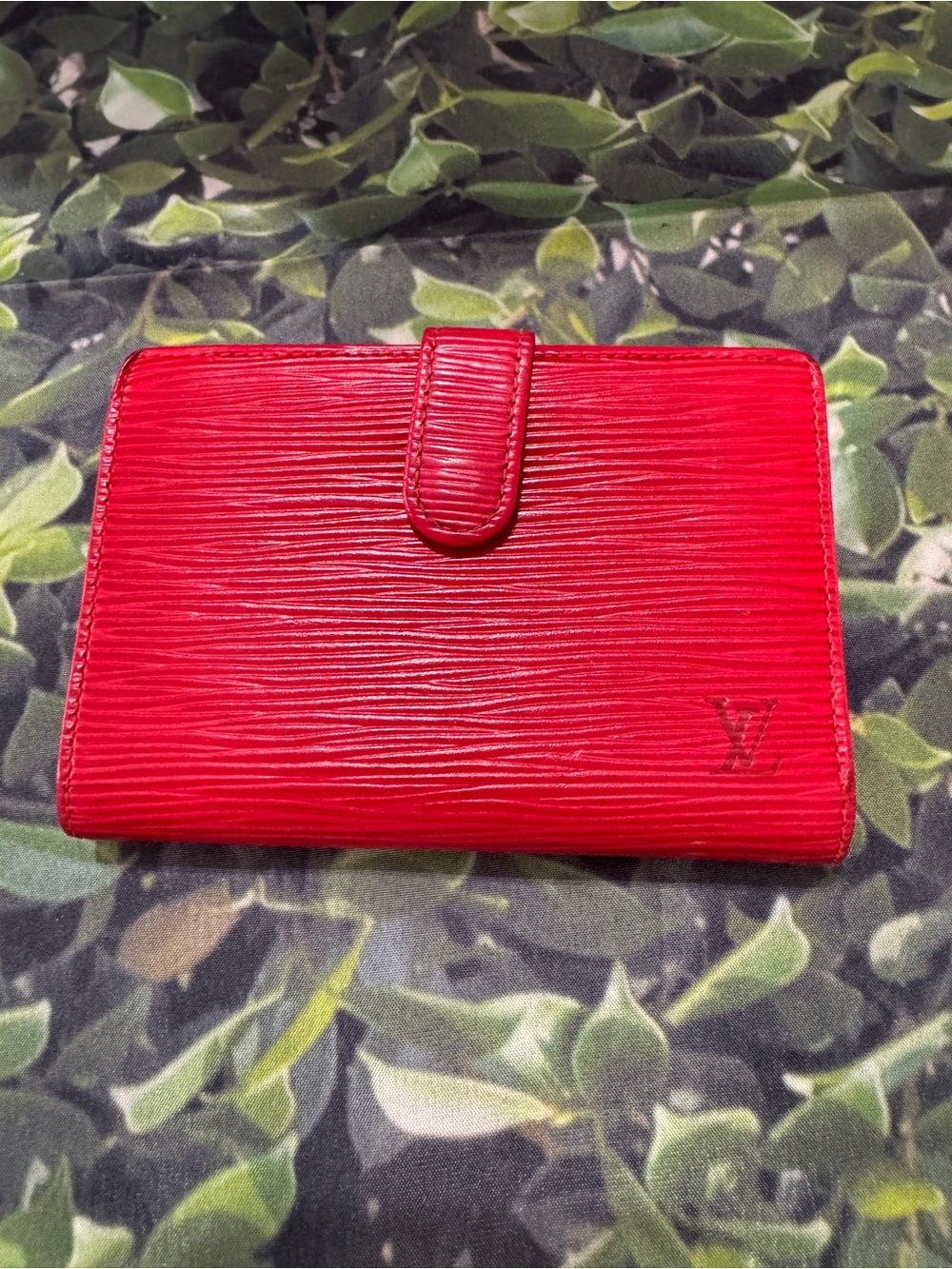 Louis Vuitton Red Epi Leather Compact Wallet